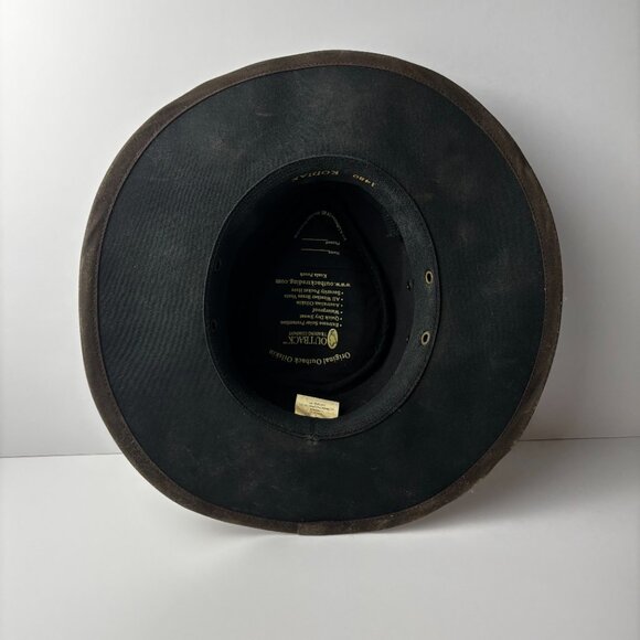 Original Outback Trading Company Oilskin Hat Kodiak 1480 Medium Brown - Picture 7 of 7